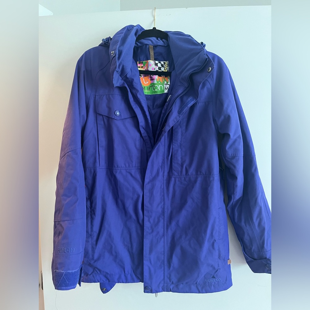 Burton jacket work three times. Female snowboarding jacket but is unisex.